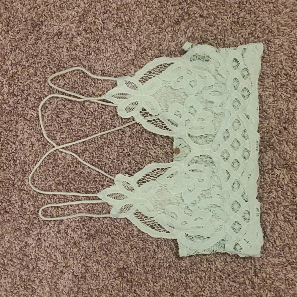 Free People Mint Green Adelle Bralette S